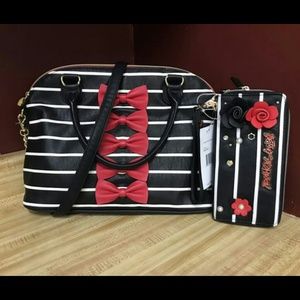 Betsey Johnson tote bag with wallet!